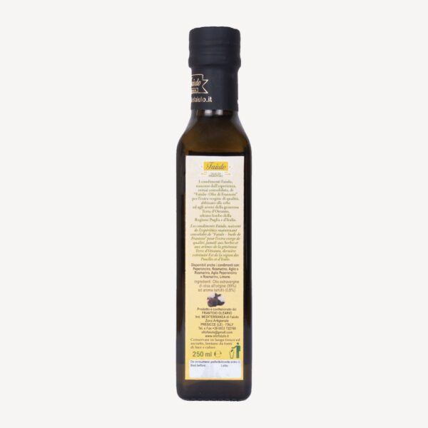 olive oil extra vergine tartufo back