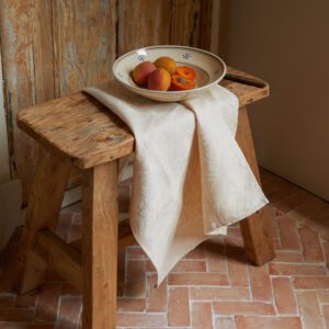 Fiori rosa tea towel Tre Gioie